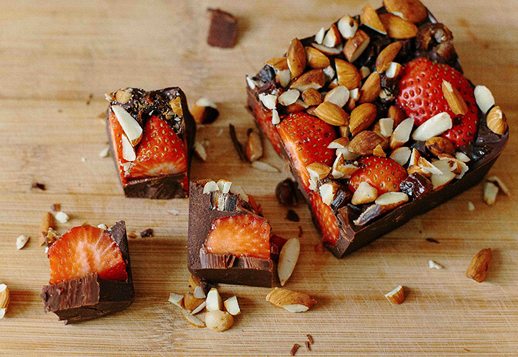 Strawberry and Almond Chocolate